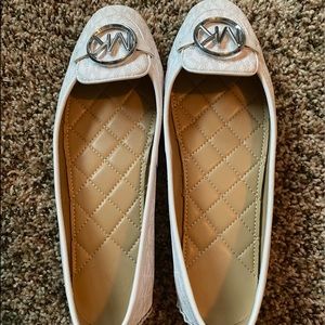 White-size 7.5 Michael Kors ballet flats.